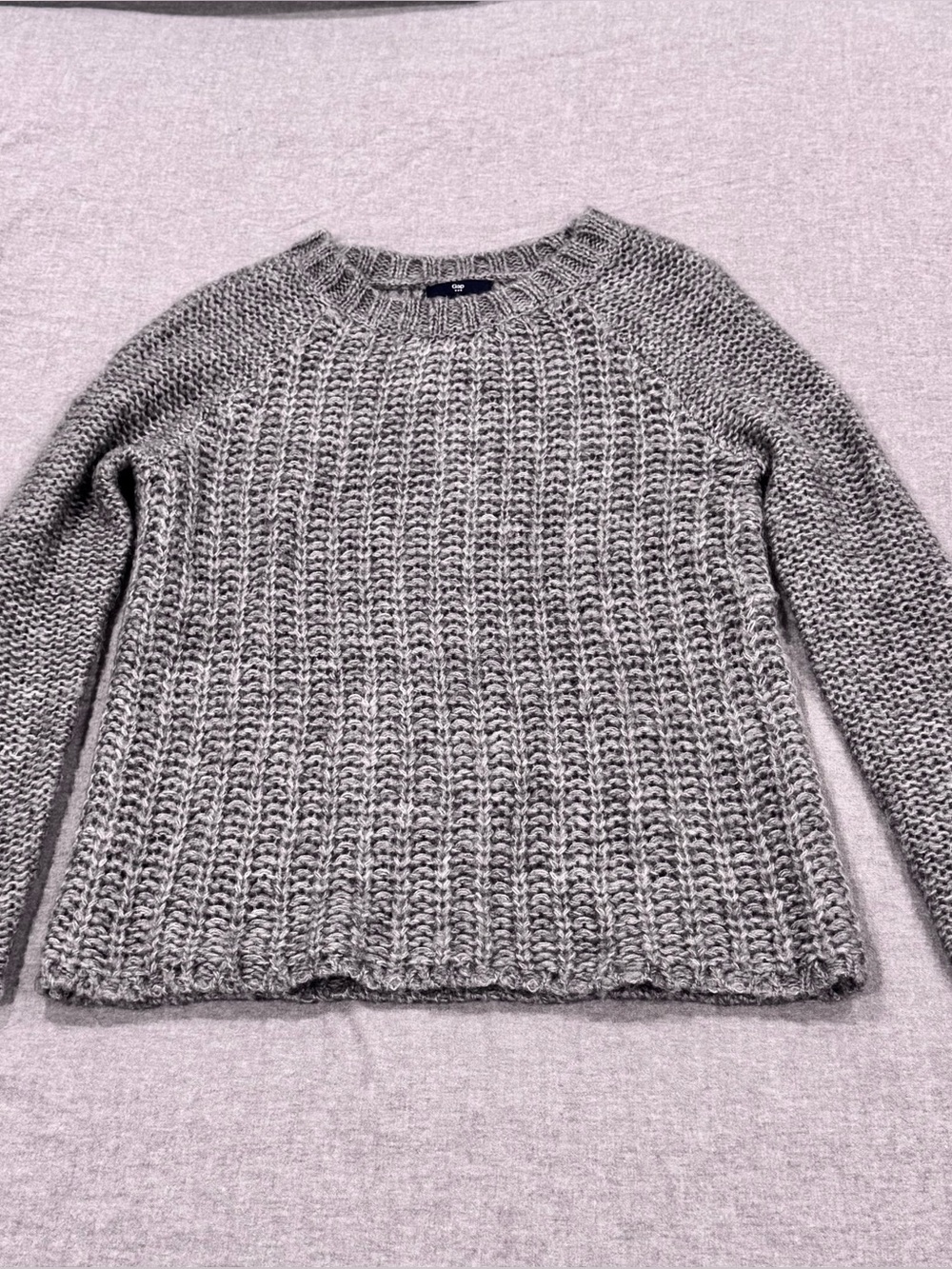 Gap open knit sweater grey, sz small